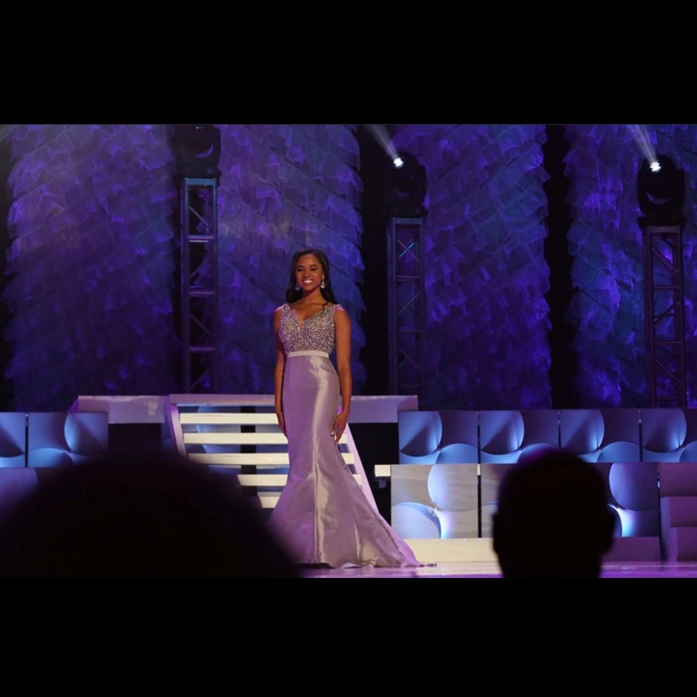 Beautiful Silver Jovani Evening Gown